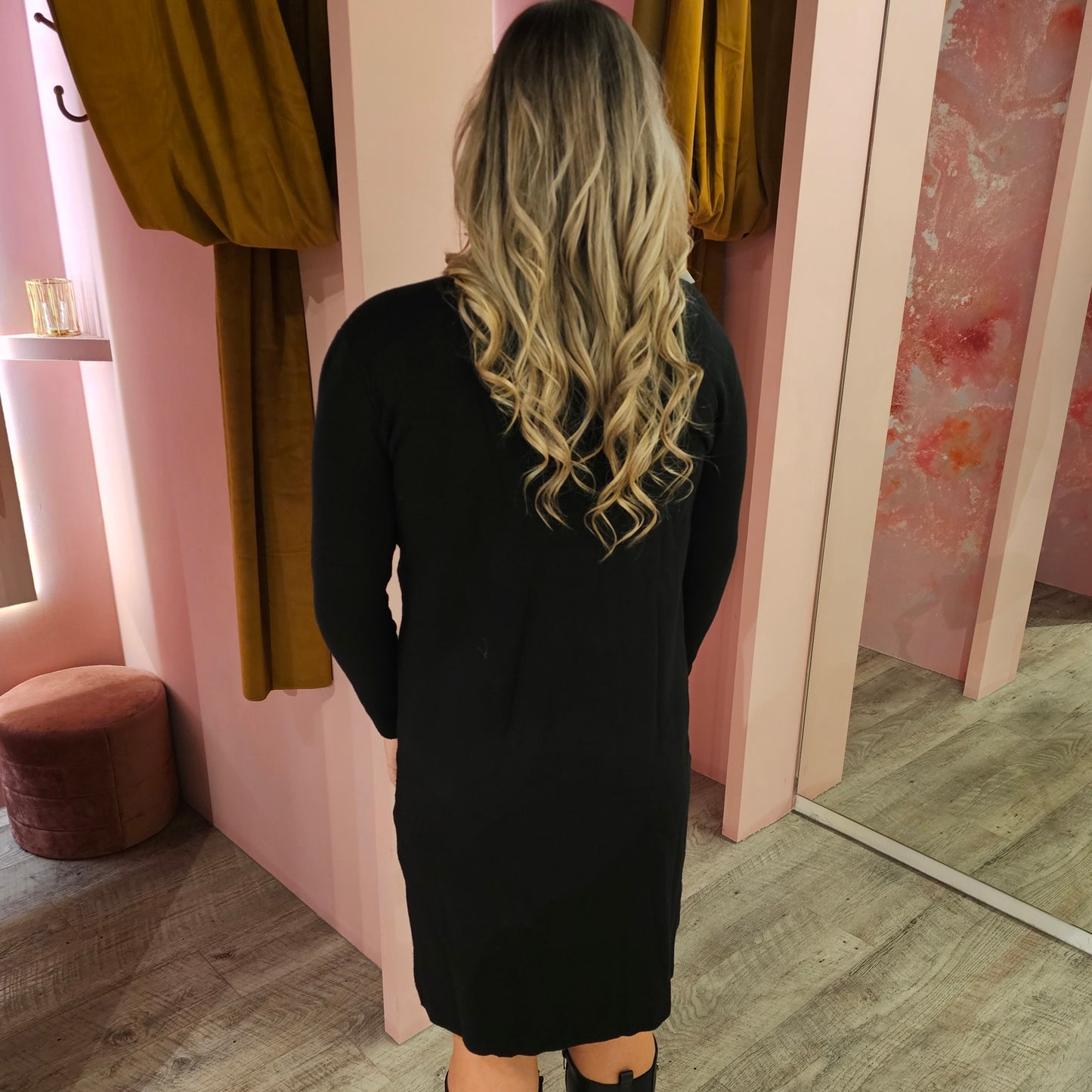 Sweaterdress 1675 Zwart