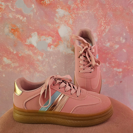 Sneakers full color 970 Roze