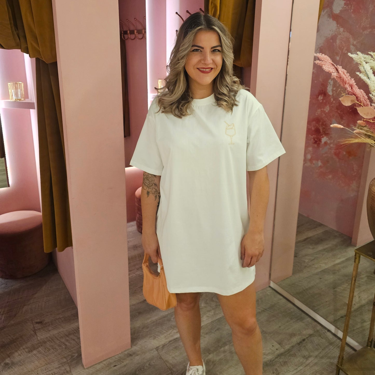 T-shirt dress Aperol 250075 Wit