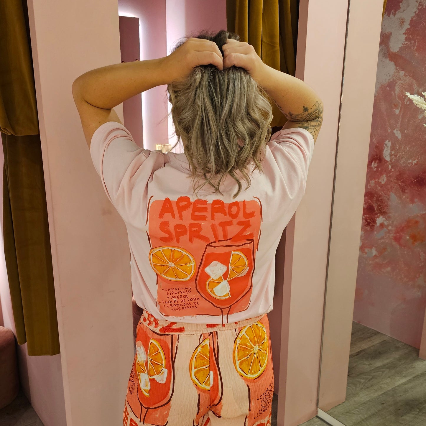 T-shirt Aperol 13139-4 Roze