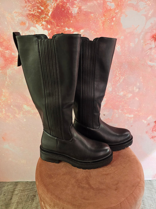 High boots 8051 Zwart