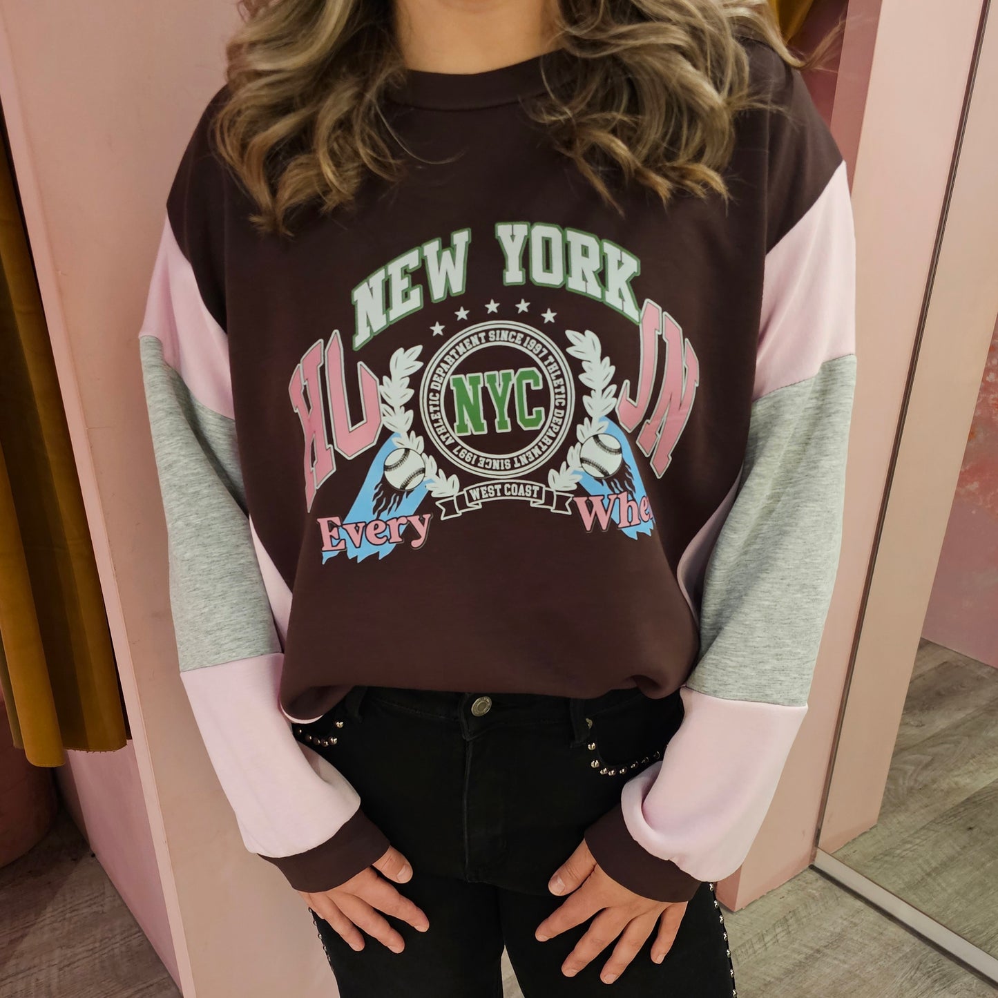 Sweater New York 3770 Bruin