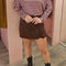 PU smoke skort 18269 Bordeaux