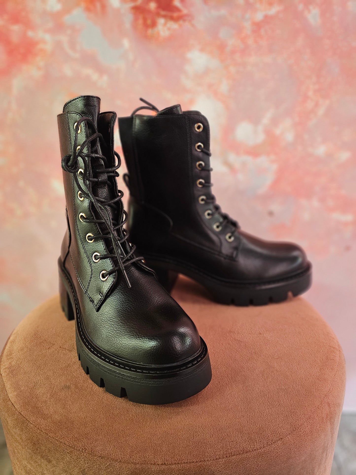 Veterboots 8056 Zwart