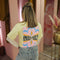 T-shirt opdruk 6030-421 Geel
