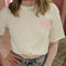 T-shirt opdruk 6030-421 Wit