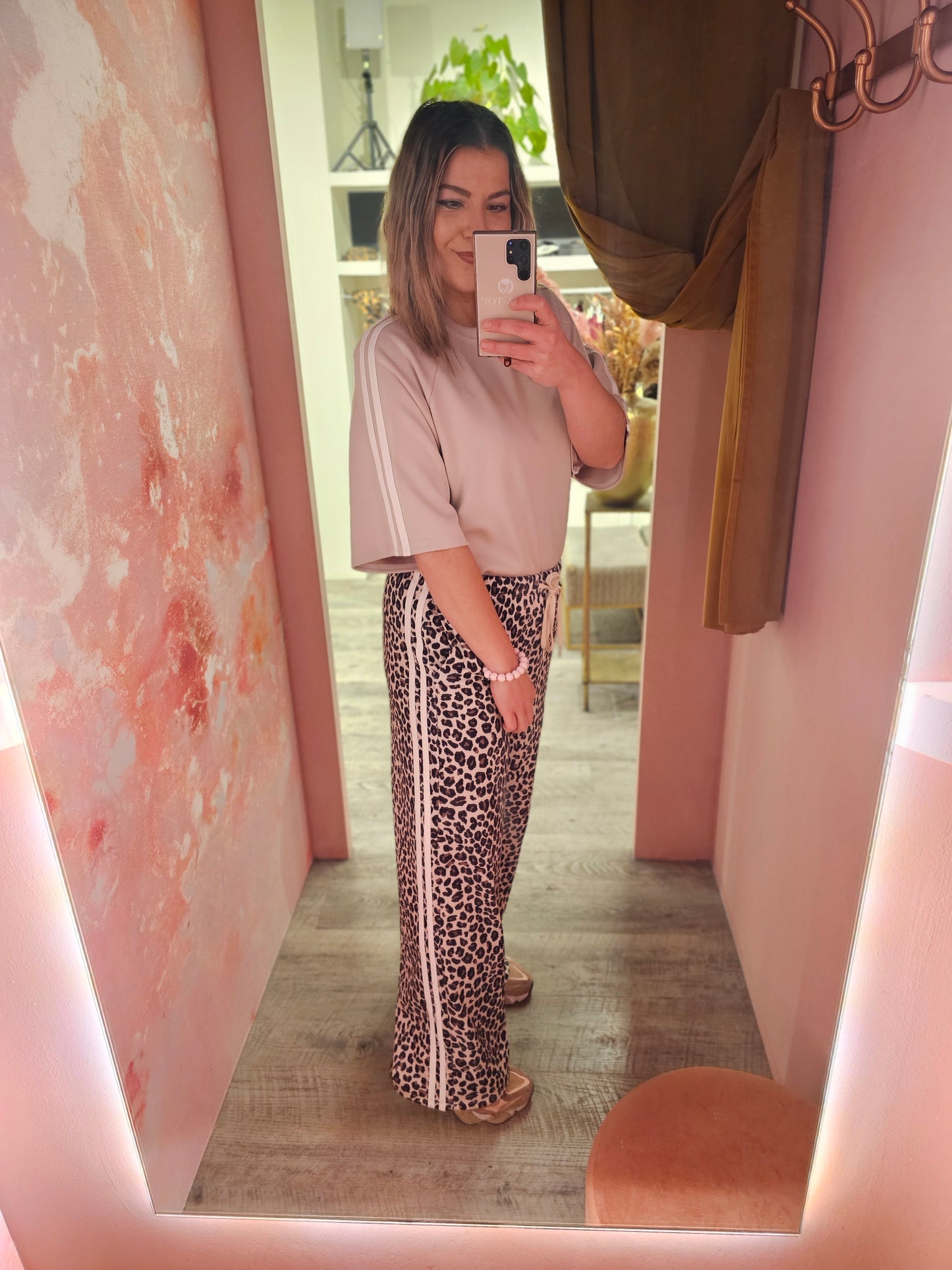 Leopard stripe pants 20026 Wit