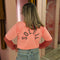 T-shirt opdruk 6030-09 Peach
