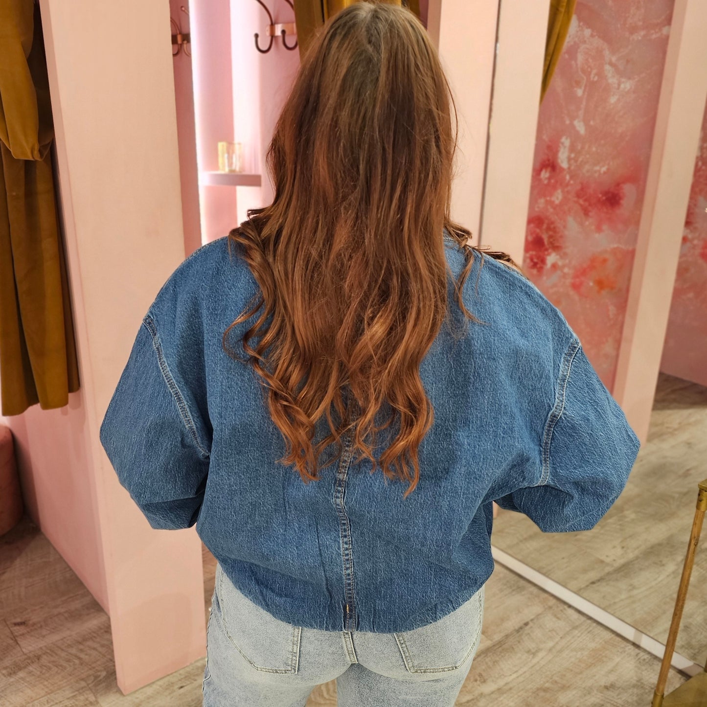 Denim bomber 2250 Blauw