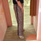Leopard stripe pants 20026 Zwart