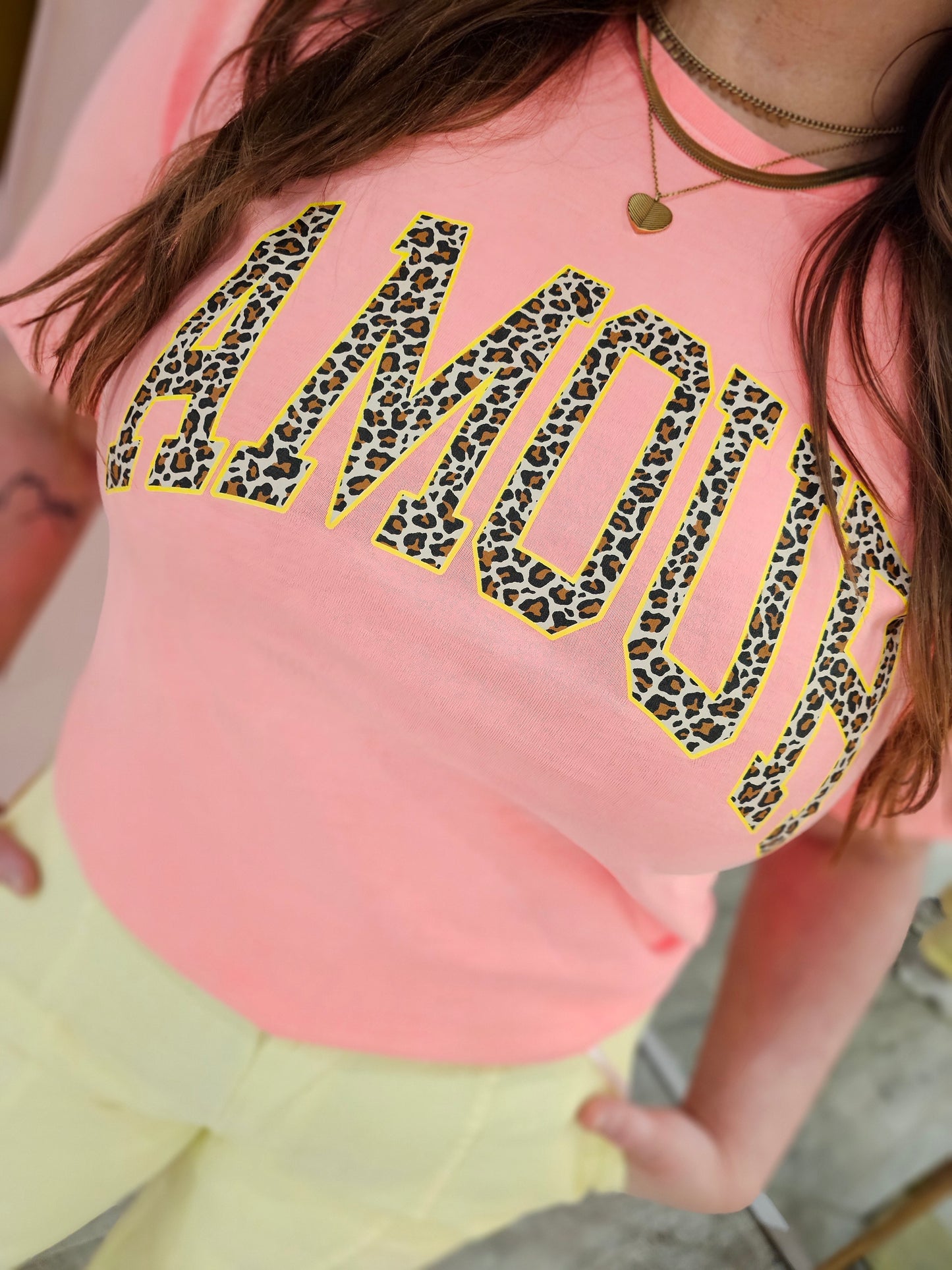 T-shirt amour 6030-399 Oranje