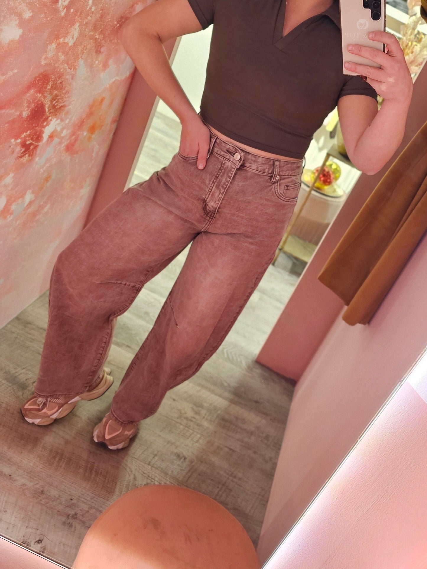 Jewelly balloon jeans 9102 Roest