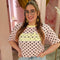 Shirt matcha dots 00196-2 Roze