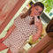 Top strik dots 8751-2 Ecru