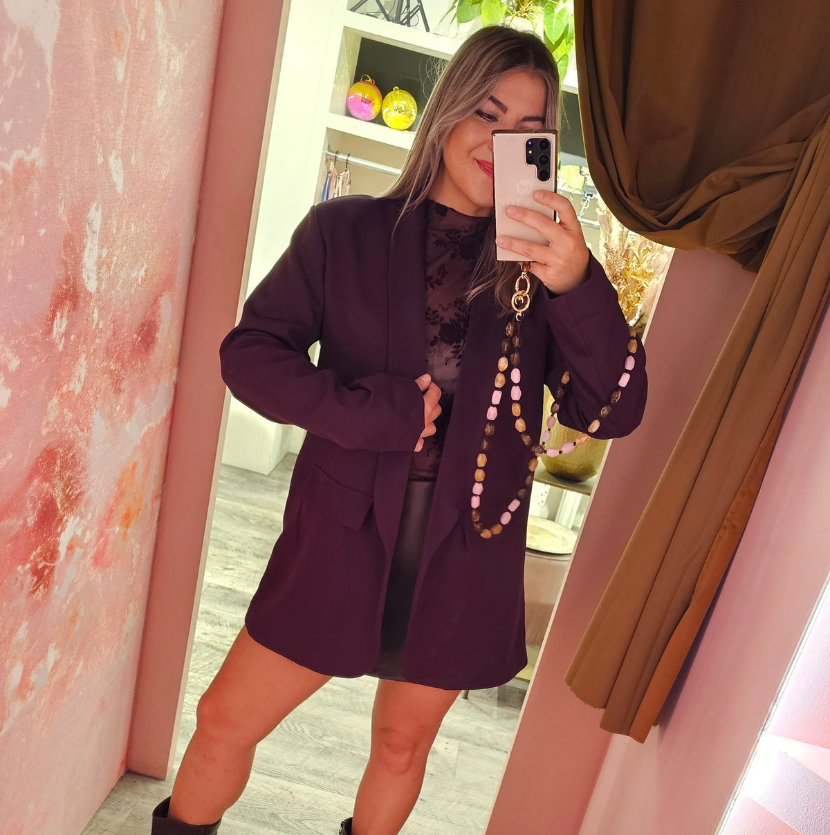 Blazer Oversized 9999-9 Maroon