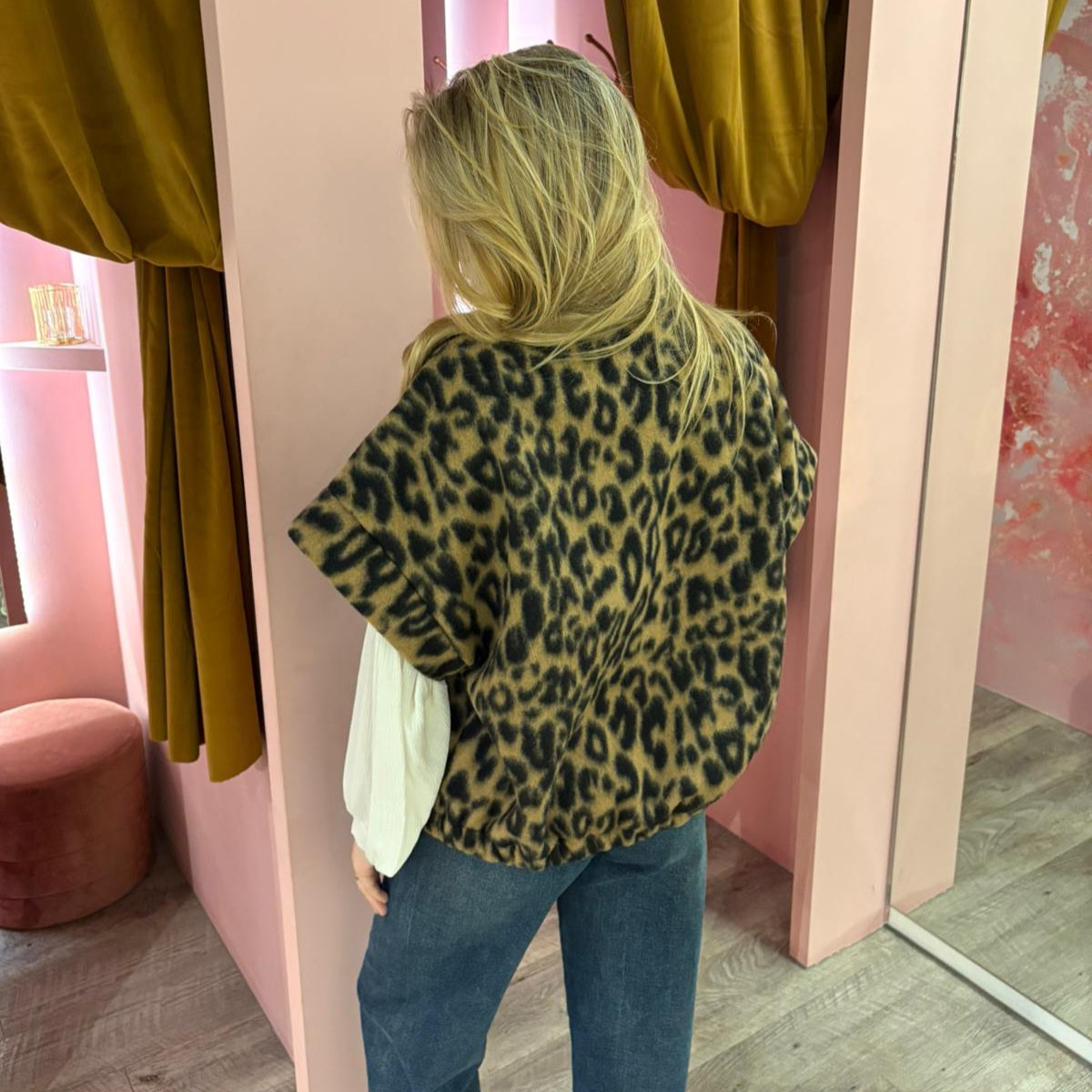 Leo oversized gilet 11803 Multi