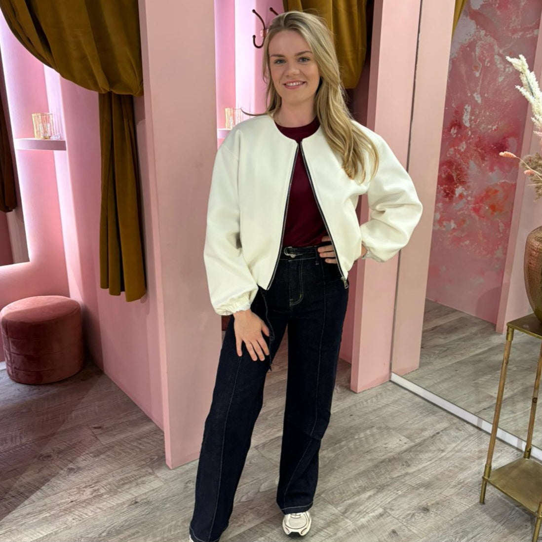 Soft bomber 24536 Wit