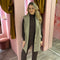 Teddy gilet lang 5211 Beige