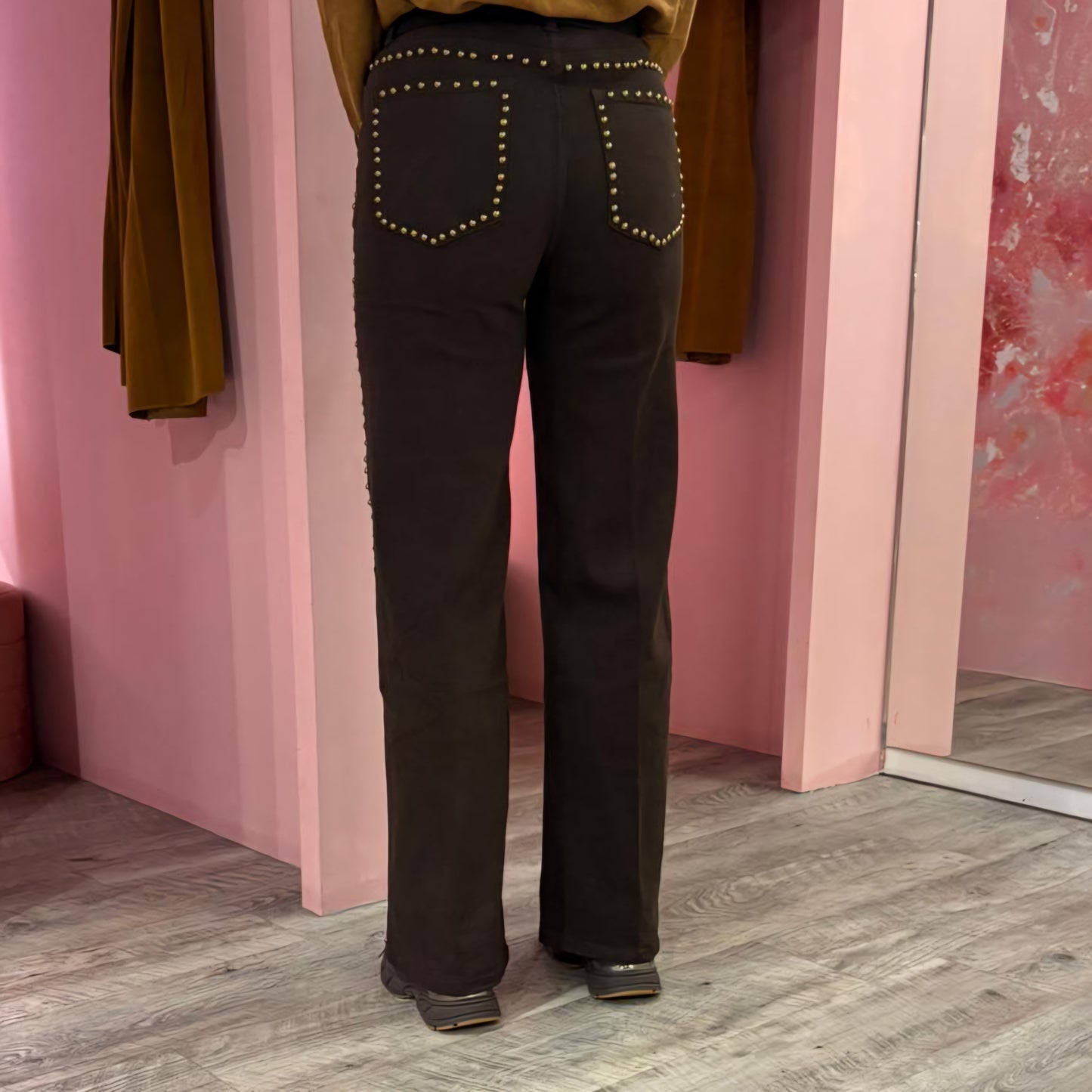 Kate wide leg studs 960-22 Bruin