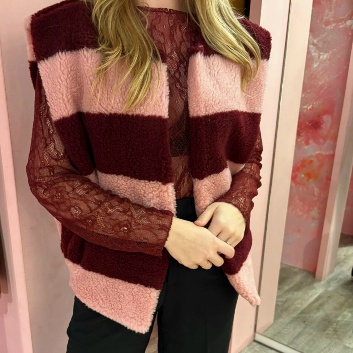 Lace top 5544 Bordeaux