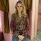 Cotton multi blouse 5516 Magenta