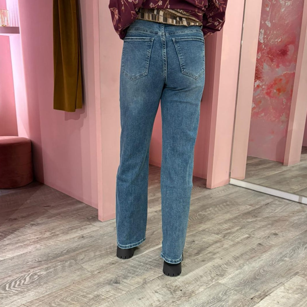 Laulia wide leg 6040-1 Blauw
