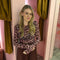 Leopard top 23171-2 Roze