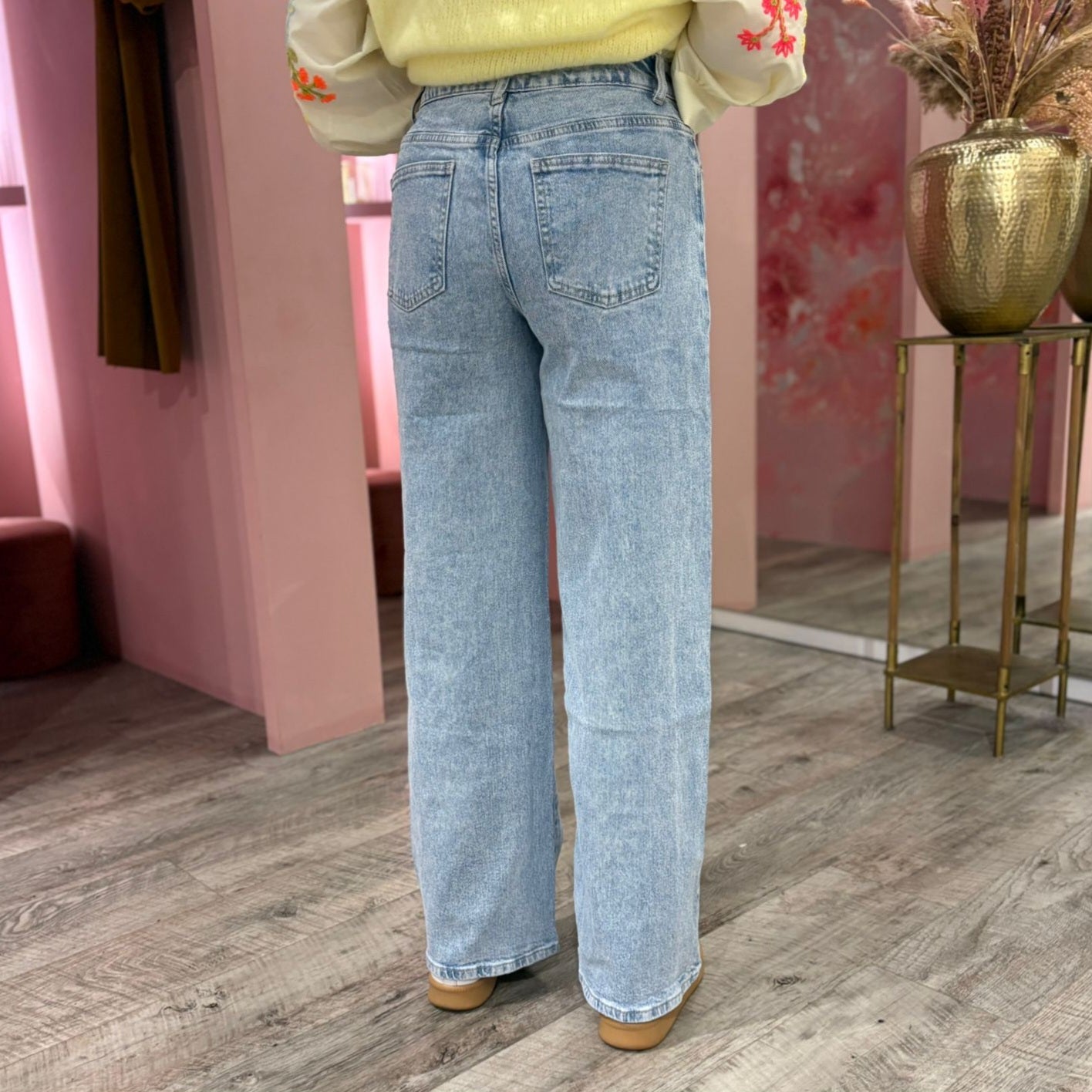 Hello Miss wide leg 8510-2 Blauw