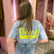 T-shirt opdruk 2857-5 Blauw
