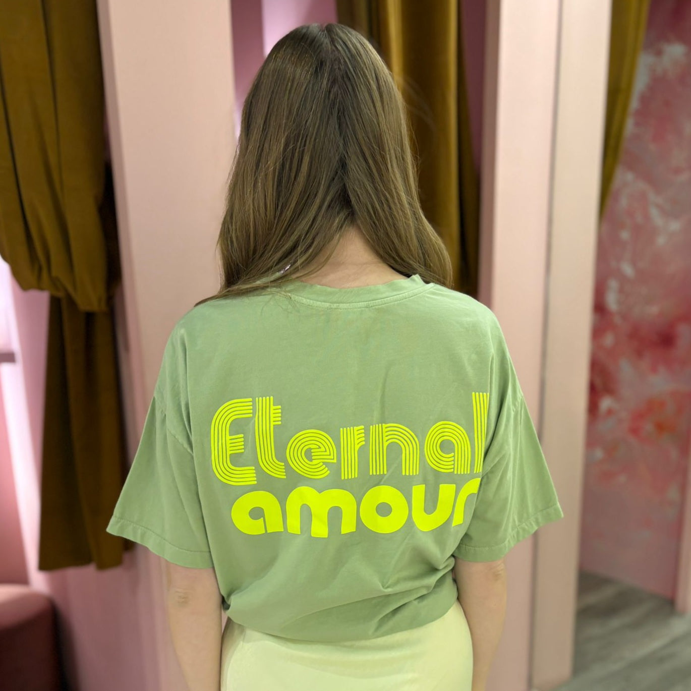T-shirt opdruk 2857-5 Groen