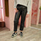 Pu broek 282432-1 Zwart