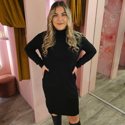 Sweaterdress 1675 Zwart