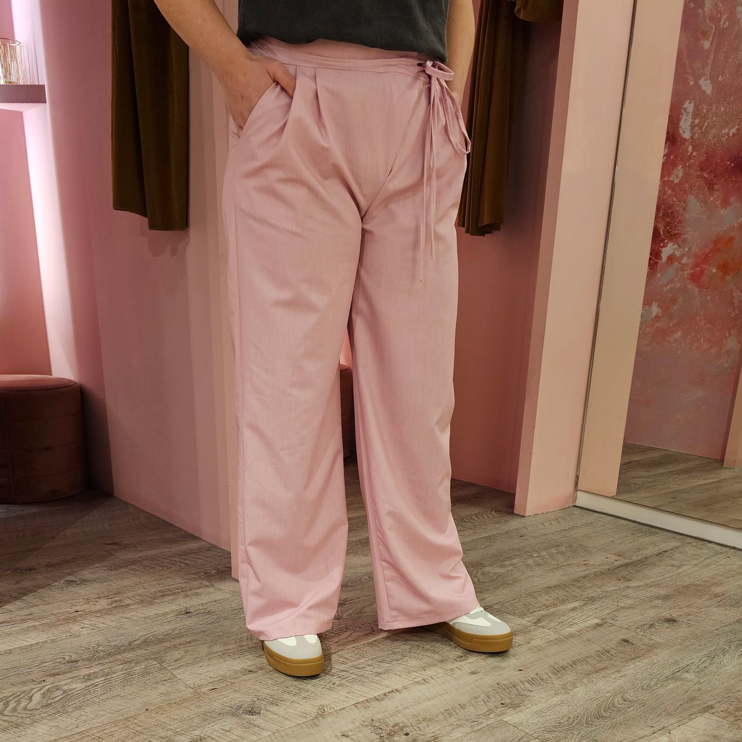 Pantalon strik 5502 Roze