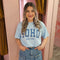 T-shirt opdruk 6030-04 Blauw