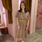 Casual belt dress 0249 Taupe