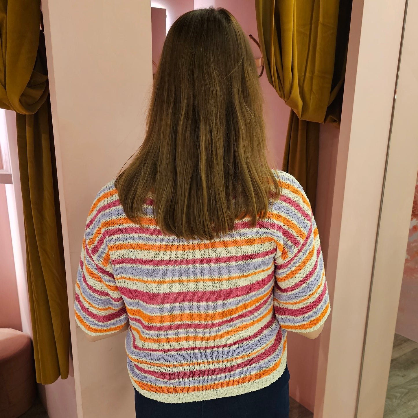 Oversized stripes 50969 Oranje