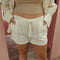 Short strepen 15656-1 Beige