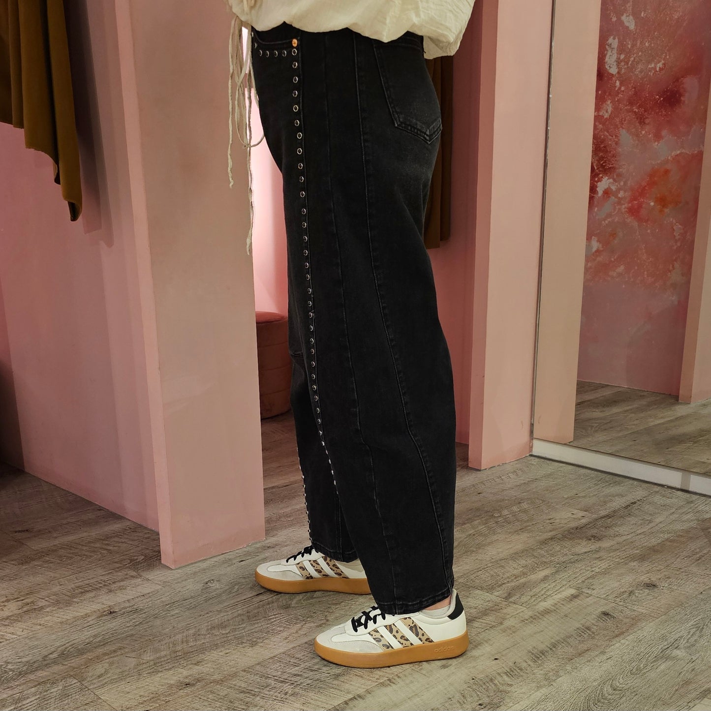 Jewelly balloon jeans 8605 Zwart