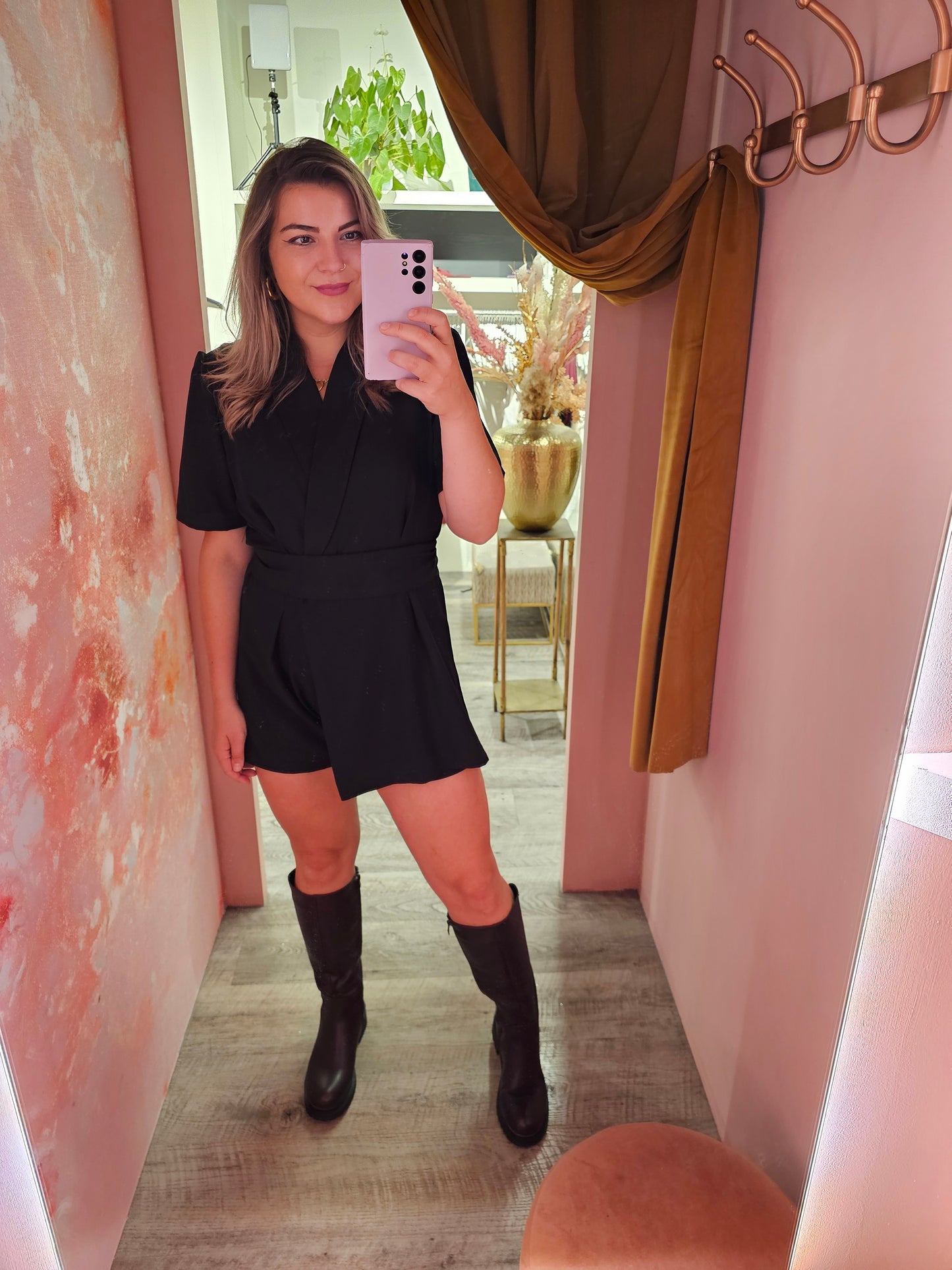Playsuit strik 5906 Zwart