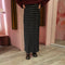 Polka dots satinlook 03843 zwart