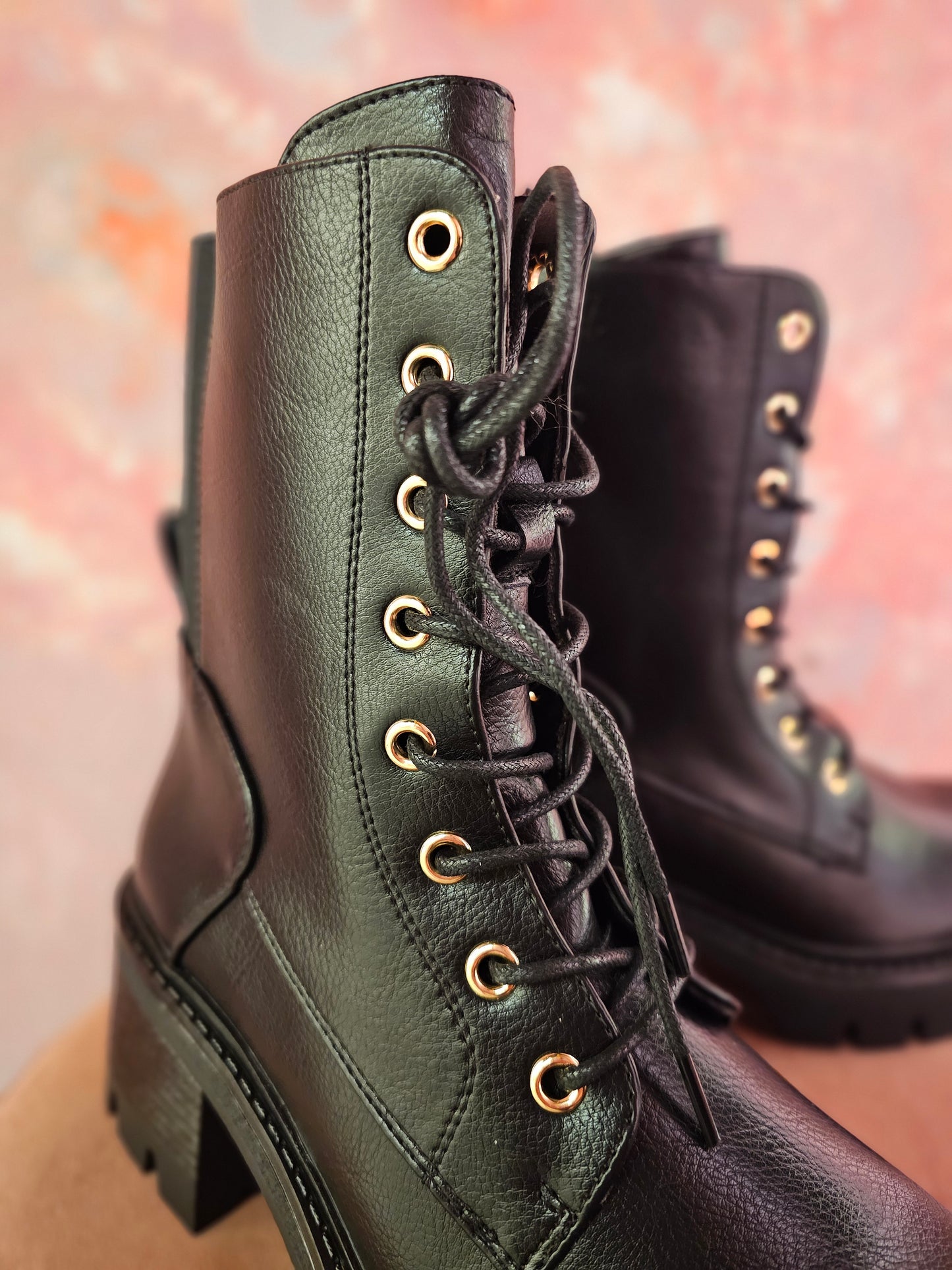 Veterboots  8056 Zwart