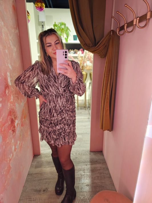 Dress snakeprint 93798 Bruin