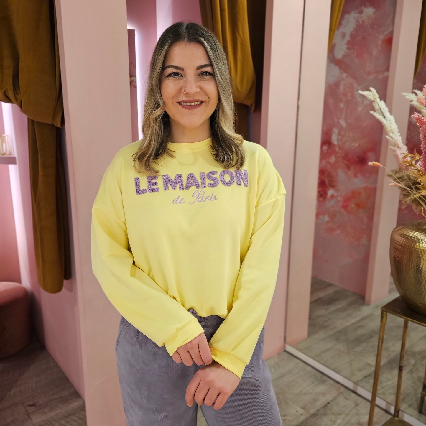 Sweater Le Maison 11003-2 Geel