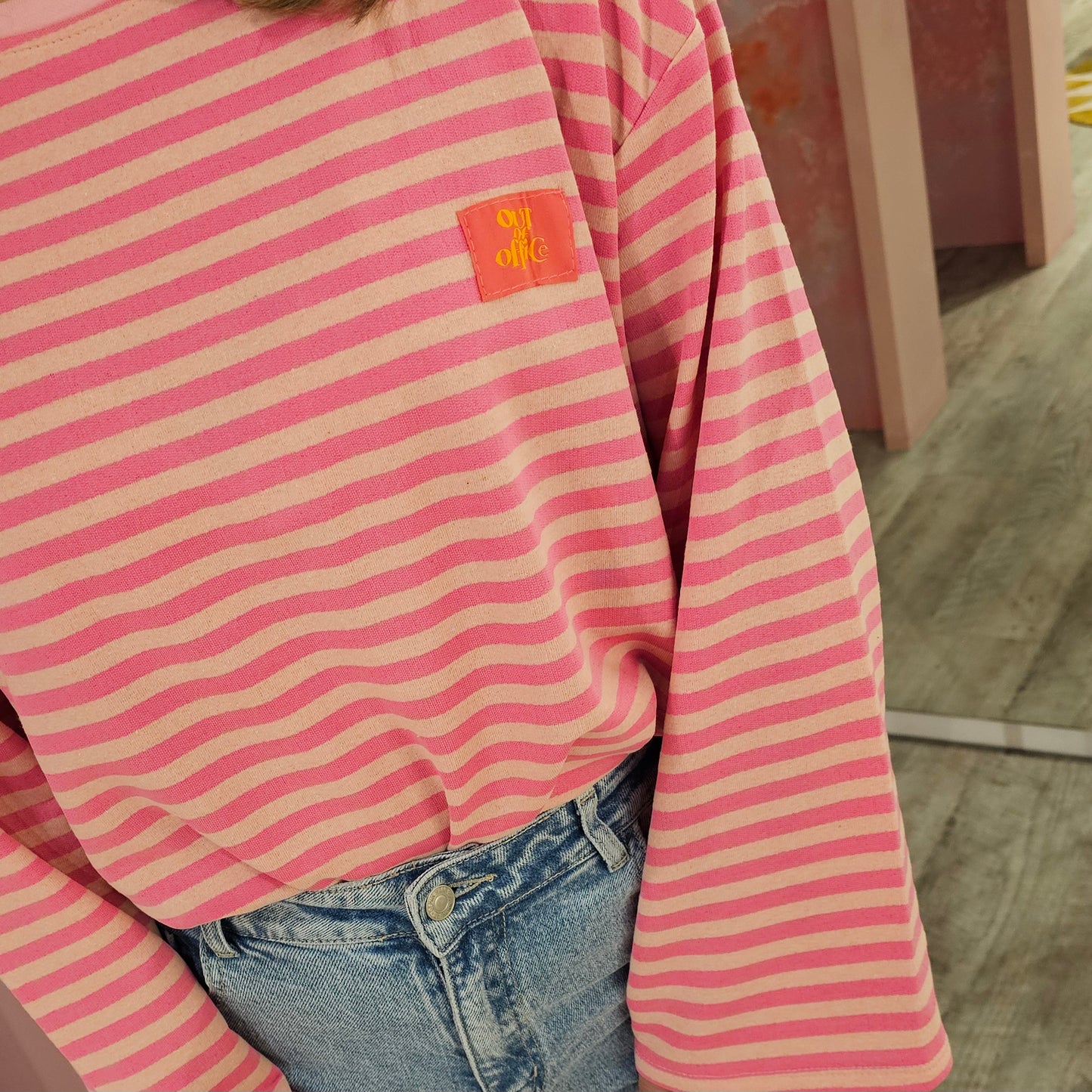 Sweater Out of office 20334 Roze