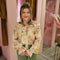 Pastel flowerblouse 6095 Geel