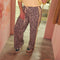 Leopard stripe pants 20026 Geel