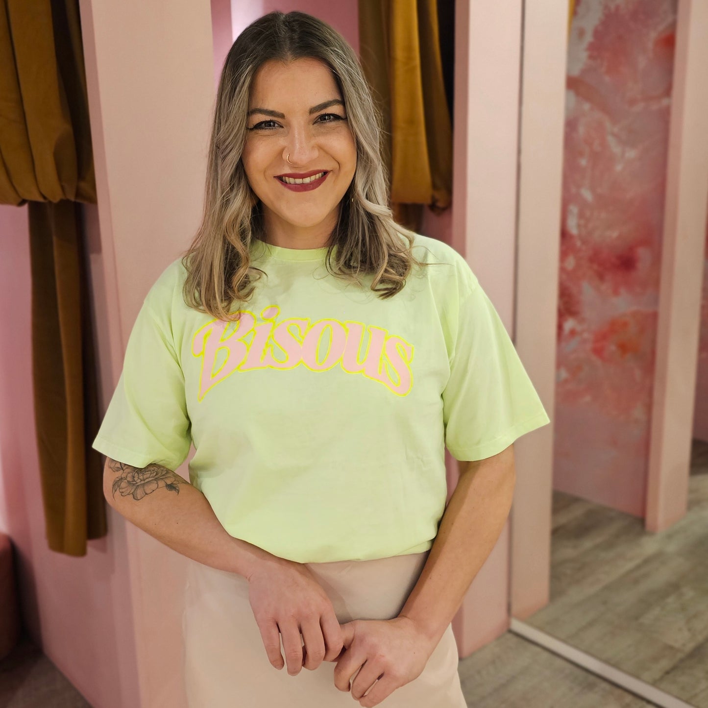 T-shirt opdruk 6030-09 Lime