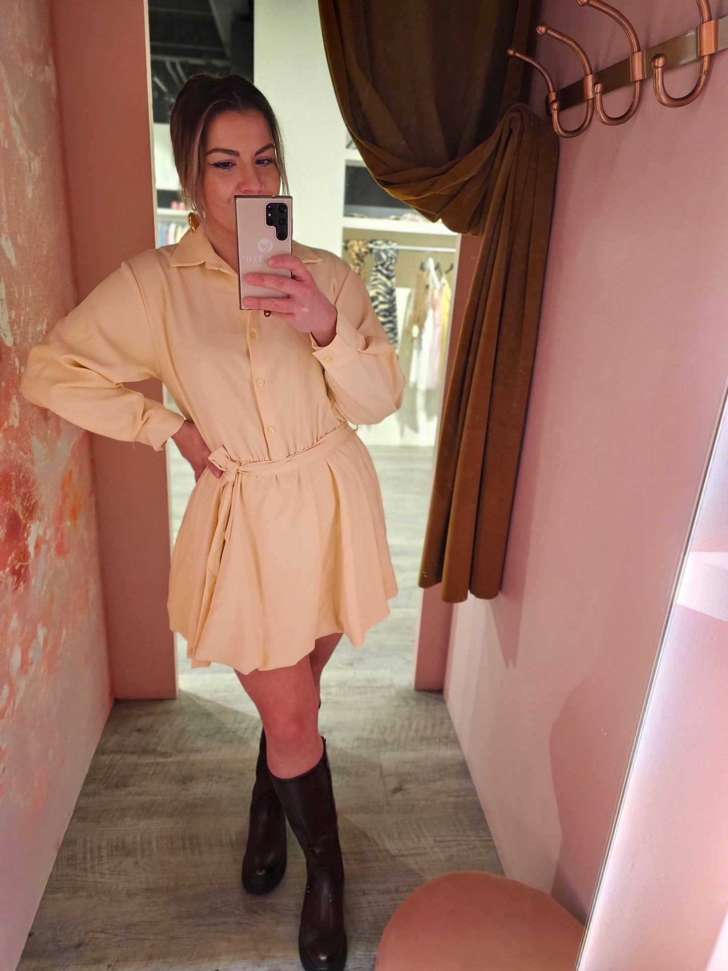 Ballonjurkje/ playsuit 1663 Geel