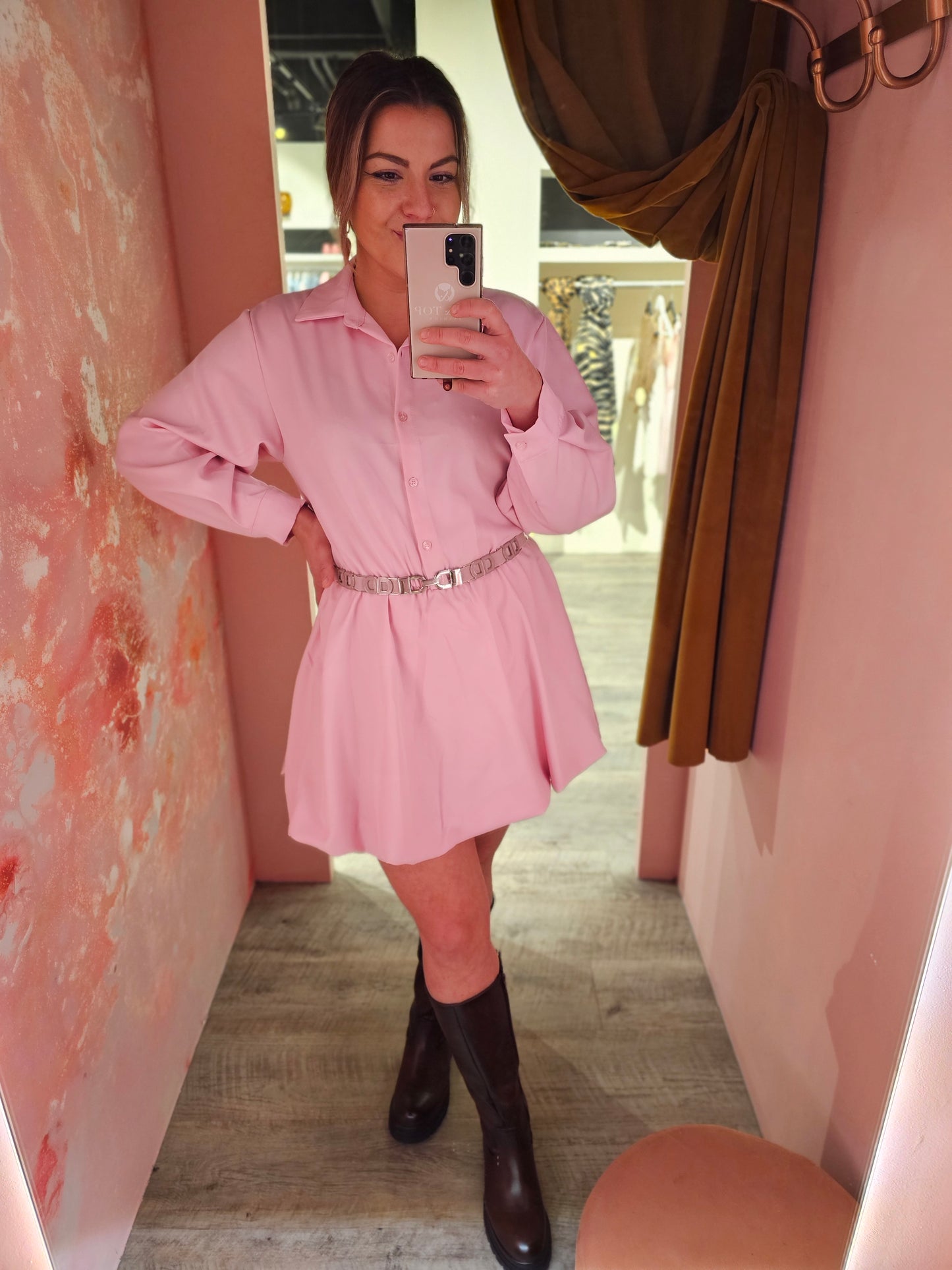 Ballonjurkje/ playsuit 1663 Roze