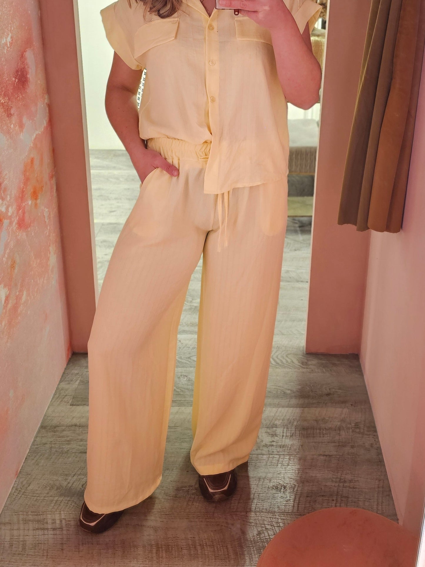 Wide leg  51052WH Geel